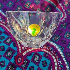 Waterford Crystal 4" bowl with Flower etched pattern